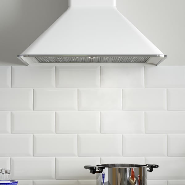 MATTRADITION Cappa da fissare alla parete, bianco, 60 cm