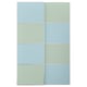 MEHAMN Coppia di ante scorrevoli, alluminio double-face/azzurro verde chiaro, 150x236 cm