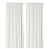 MERETE Tenda semioscurante, 2 teli, bianco/con nastro arricciatende, 145x300 cm