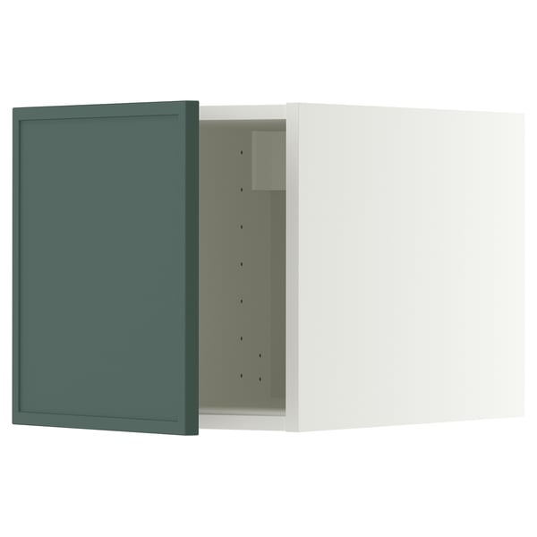 METOD Elemento top, bianco/Aspudden grigio scuro-verde, 40x40 cm