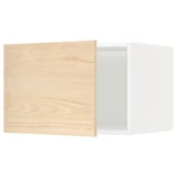 METOD Elemento top per frigo/congelatore, bianco/Askersund effetto frassino chiaro, 60x40 cm