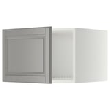 METOD Elemento top per frigo/congelatore, bianco/Bodbyn grigio, 60x40 cm