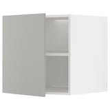 METOD Elemento top per frigo/congelatore, bianco/Havstorp grigio chiaro, 60x60 cm