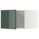 METOD Elemento top per frigo/congelatore, bianco/Kallarp grigio-verde scuro lucido, 60x40 cm