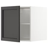 METOD Elemento top per frigo/congelatore, bianco/Lerhyttan mordente nero, 60x60 cm