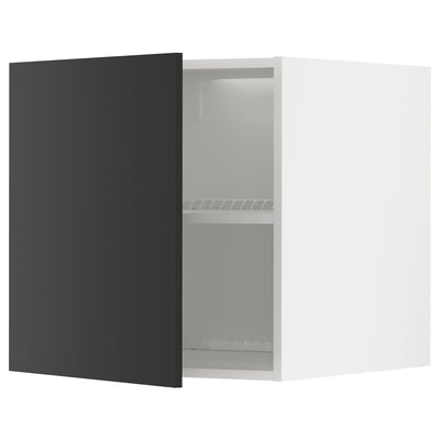 METOD Elemento top per frigo/congelatore, bianco/Nickebo antracite opaco, 60x60 cm