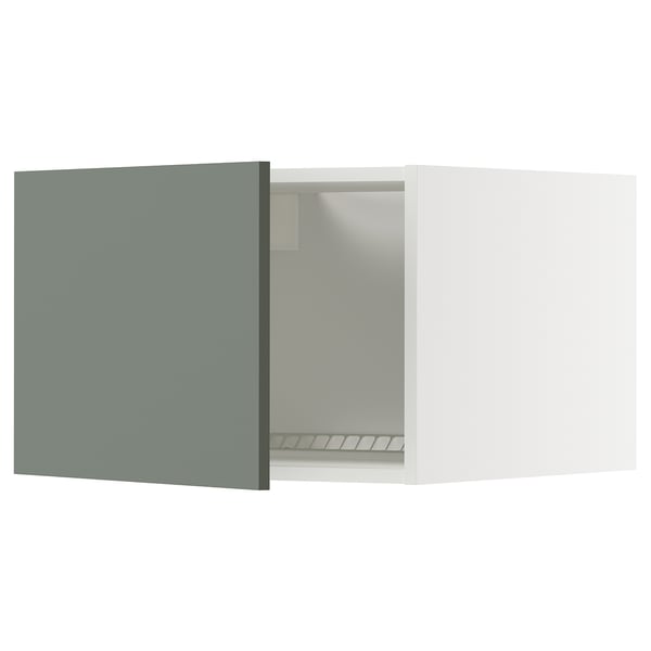 METOD Elemento top per frigo/congelatore, bianco/Nickebo grigio-verde opaco, 60x40 cm