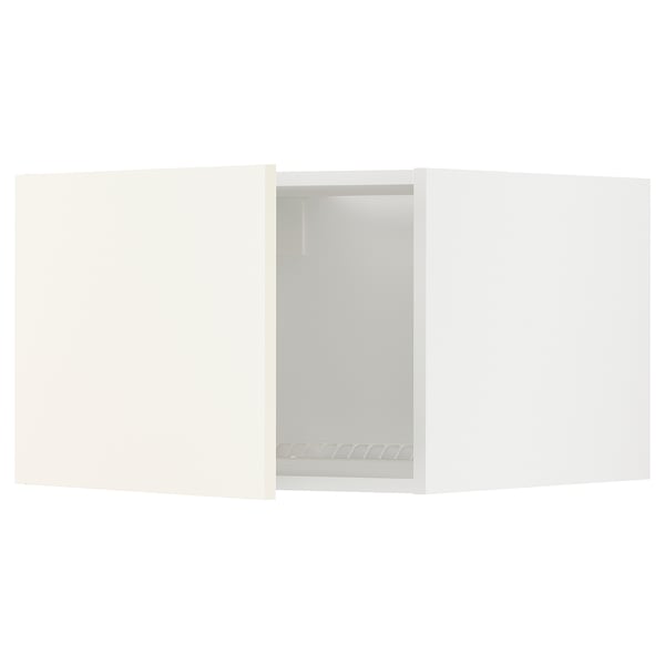METOD Elemento top per frigo/congelatore, bianco/Vallstena bianco, 60x40 cm