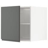 METOD Elemento top per frigo/congelatore, bianco/Voxtorp grigio scuro, 60x60 cm