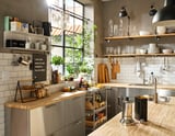 METOD / MAXIMERA Mob 3front/2casset bas/1med/1alt, bianco/Vårsta inox, 80x60 cm