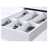 METOD / MAXIMERA Mob 3front/2casset bas/1med/1alt, bianco/Veddinge bianco, 40x60 cm