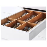 METOD / MAXIMERA Mob 3front/2casset bas/1med/1alt, bianco/Veddinge bianco, 40x60 cm