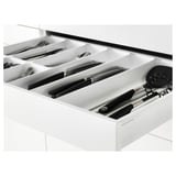 METOD / MAXIMERA Mob 3front/2casset bas/1med/1alt, bianco/Veddinge bianco, 80x60 cm