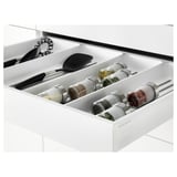 METOD / MAXIMERA Mob 3front/2casset bas/1med/1alt, bianco/Veddinge bianco, 80x60 cm