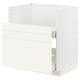 METOD / MAXIMERA Mob base lavello TALLSJÖN, bianco/Vallstena bianco, 80x60 cm