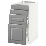 METOD / MAXIMERA Mobile/4 frontali/4 cassetti, bianco/Bodbyn grigio, 40x60 cm
