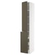 METOD / MAXIMERA Mobile al/elem estr/3cass/1ant/2rip, bianco/Havstorp marrone-beige, 40x60x240 cm