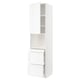 METOD / MAXIMERA Mobile alt micro com/anta/3cassetti, bianco Enköping/bianco effetto legno, 60x60x240 cm
