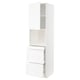 METOD / MAXIMERA Mobile alt micro com/anta/3cassetti, bianco Enköping/bianco effetto legno, 60x60x220 cm