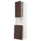 METOD / MAXIMERA Mobile alt micro com/anta/3cassetti, bianco/Sinarp marrone, 60x60x240 cm