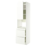 METOD / MAXIMERA Mobile alt micro com/anta/3cassetti, bianco/Stensund bianco, 60x60x240 cm