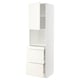 METOD / MAXIMERA Mobile alt micro com/anta/3cassetti, bianco/Vallstena bianco, 60x60x220 cm