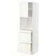 METOD / MAXIMERA Mobile alt micro com/anta/3cassetti, bianco/Vallstena bianco, 60x60x200 cm