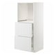 METOD / MAXIMERA Mobile alto/2 cassetti per forno, bianco/Stensund bianco, 60x60x140 cm
