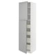 METOD / MAXIMERA Mobile alto con 2 ante/4 cassetti, bianco/Bodbyn grigio, 60x60x220 cm