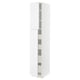 METOD / MAXIMERA Mobile alto con 2 ante/4 cassetti, bianco/Ringhult bianco, 40x60x220 cm