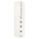 METOD / MAXIMERA Mobile alto con 2 ante/4 cassetti, bianco/Veddinge bianco, 60x60x240 cm