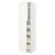 METOD / MAXIMERA Mobile alto con 2 ante/4 cassetti, bianco/Veddinge bianco, 60x60x220 cm