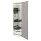 METOD / MAXIMERA Mobile alto con accessori pulizia, bianco/Bodbyn grigio, 60x60x200 cm