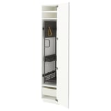 METOD / MAXIMERA Mobile alto con accessori pulizia, bianco/Ringhult bianco, 40x60x200 cm