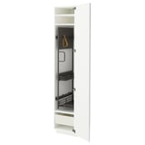 METOD / MAXIMERA Mobile alto con accessori pulizia, bianco/Stensund bianco, 40x60x200 cm