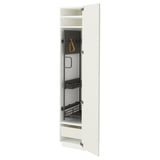 METOD / MAXIMERA Mobile alto con accessori pulizia, bianco/Veddinge bianco, 40x60x200 cm