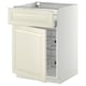 METOD / MAXIMERA Mobile base, cestello/cassetto/anta, bianco/Bodbyn bianco sporco, 60x60 cm