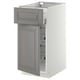 METOD / MAXIMERA Mobile base, cestello/cassetto/anta, bianco/Bodbyn grigio, 40x60 cm