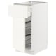 METOD / MAXIMERA Mobile base, cestello/cassetto/anta, bianco/Vallstena bianco, 40x60 cm