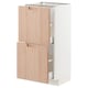 METOD / MAXIMERA Mobile base con 2 cassetti, bianco/Fröjered bambù chiaro, 40x37 cm