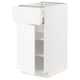METOD / MAXIMERA Mobile base con cassetto/anta, bianco Enköping/bianco effetto legno, 40x60 cm