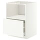 METOD / MAXIMERA Mobile base elettrodomest incasso, bianco/Aspudden bianco opaco, 60x60 cm