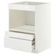 METOD / MAXIMERA Mobile base elettrodomest incasso, bianco/Ringhult bianco, 60x60 cm