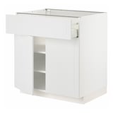 METOD / MAXIMERA Mobile con cassetto/2 ante, bianco/Stensund bianco, 80x60 cm