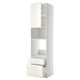 METOD / MAXIMERA Mobile forno/microond/anta/2cassett, bianco/Veddinge bianco, 60x60x240 cm