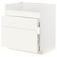 METOD / MAXIMERA Mobile lavello HAVSEN/3front/2cass, bianco/Vallstena bianco, 80x60 cm