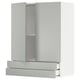 METOD / MAXIMERA Pensile con 2 ante/2 cassetti, bianco/Havstorp grigio chiaro, 80x100 cm