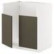 METOD Mob base lavello TALLSJÖN, bianco/Havstorp marrone-beige, 80x60 cm