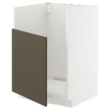 METOD Mob base lavello TALLSJÖN, bianco/Havstorp marrone-beige, 60x60 cm
