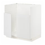 METOD Mob base lavello TALLSJÖN, bianco/Stensund bianco, 80x60 cm